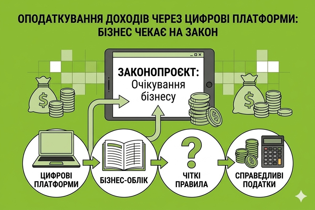 Оподаткування доходів через цифрові платформи: бізнес чекає на закон