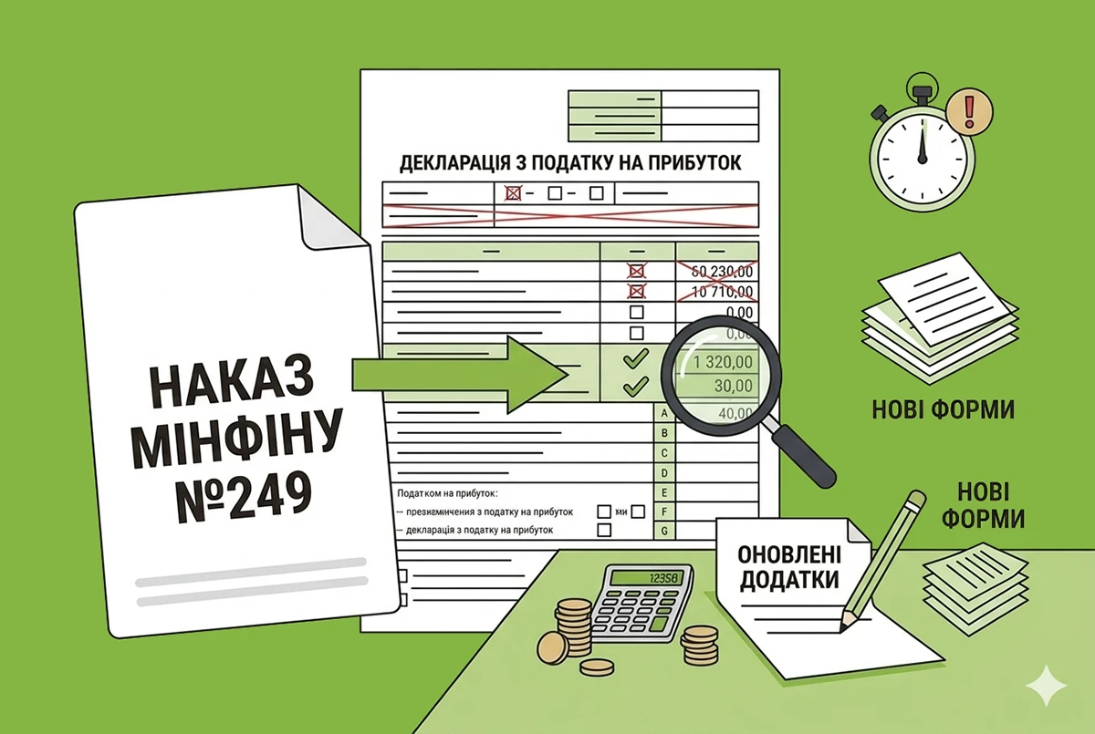 Зміни до декларації з податку на прибуток-2026: наказ Мінфіну №249
