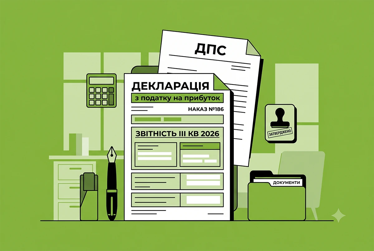 Оновлену декларацію з податку на прибуток за Наказом №186 подаємо вперше за ІІІ квартали 2026 р.: лист від ДПС