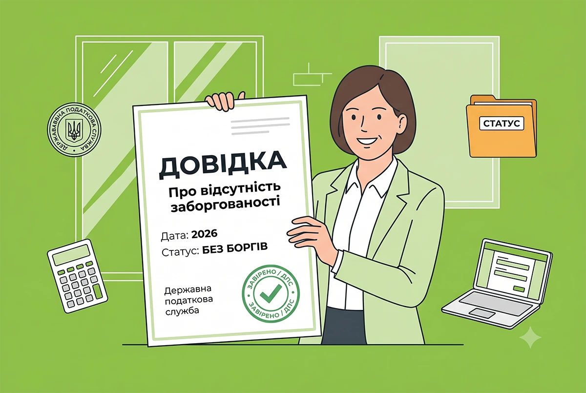 Довідка про відсутність заборгованості-2026: деталі отримання від ДПС