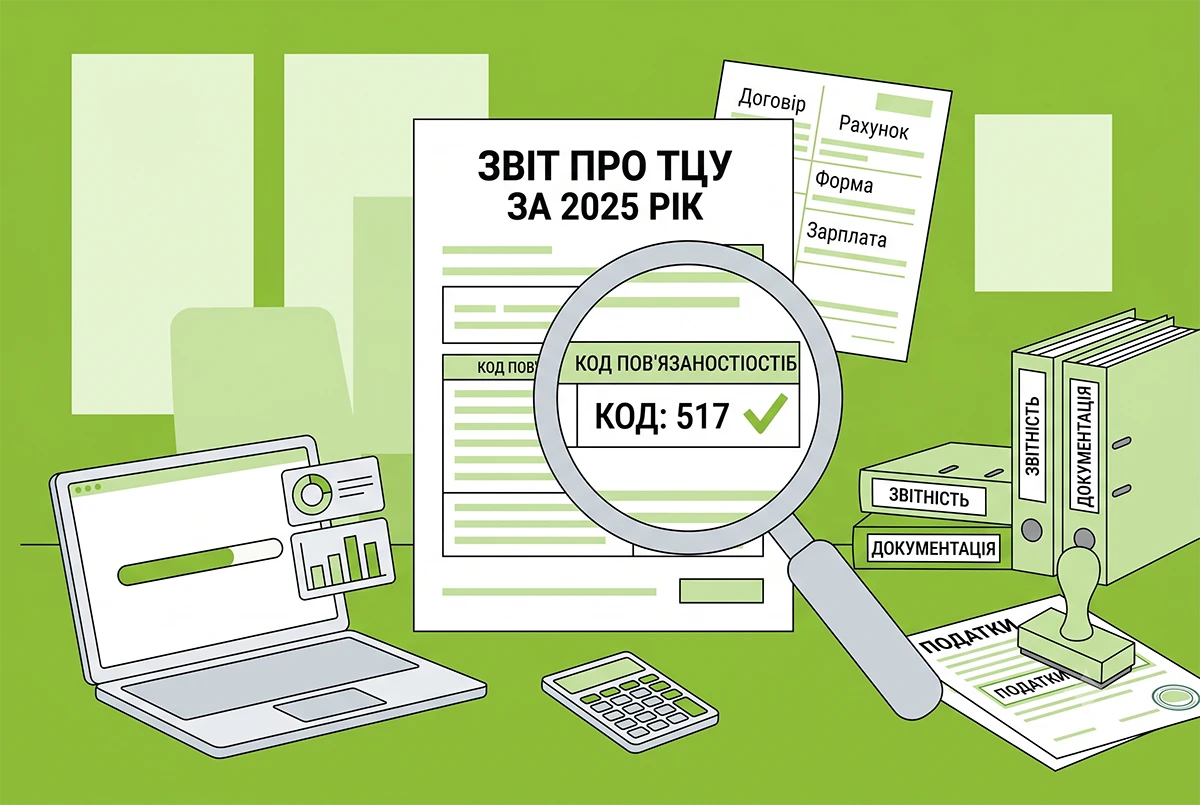 Звіт про ТЦУ за 2025 рік: як відображати код пов’язаності осіб