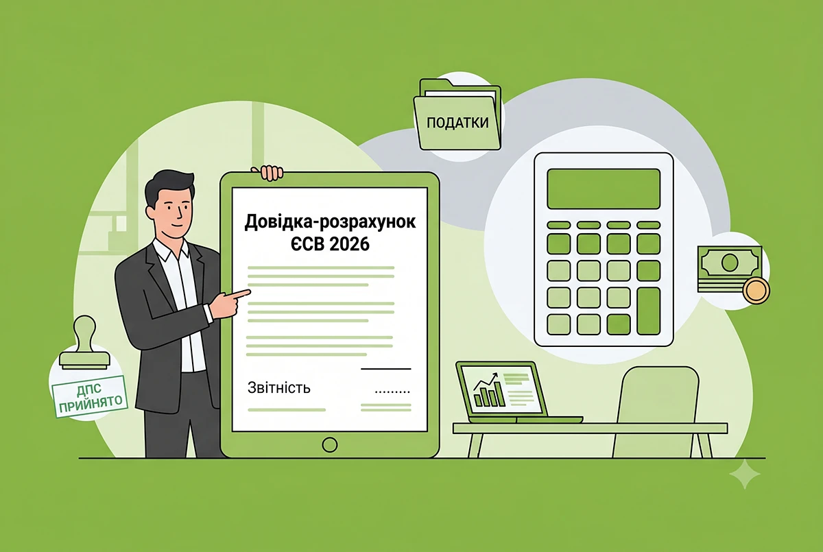 Довідка-розрахунок ЄСВ-2026: алгоритм заповнення та типові помилки