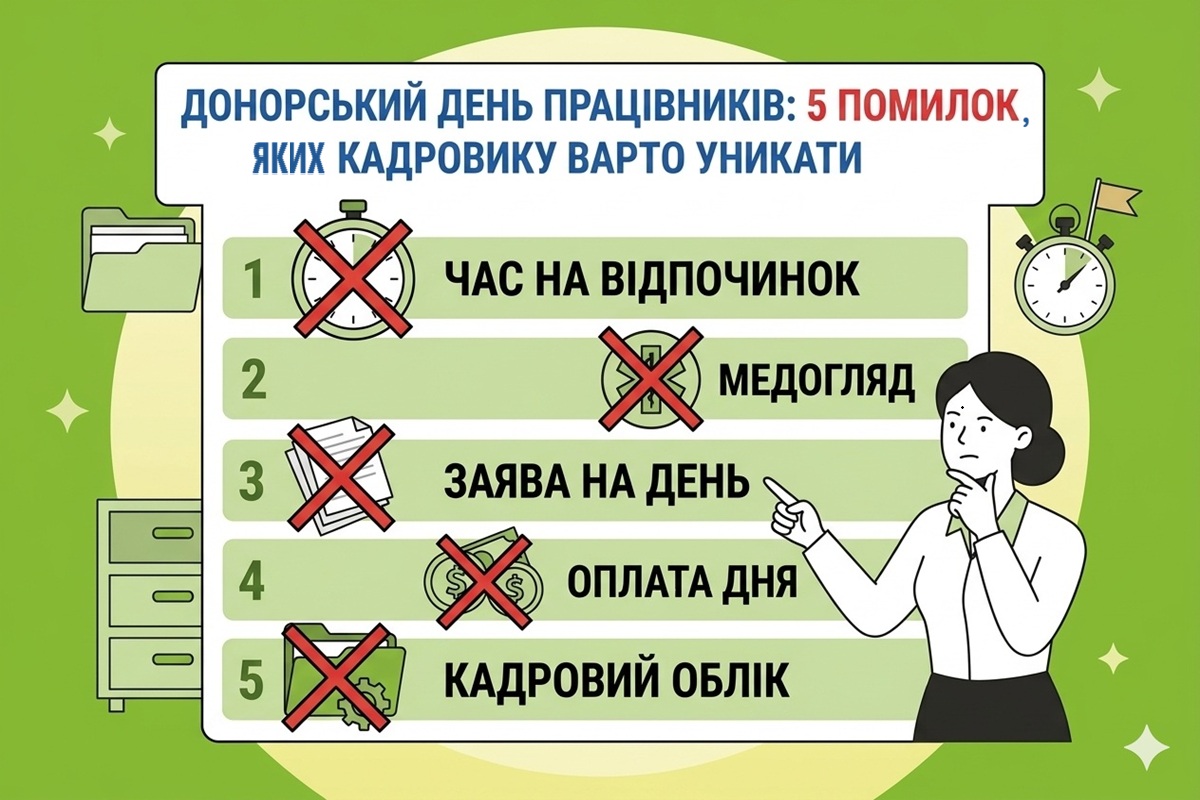 Донорський день працівників-2026: 5 помилок, яких кадровику варто уникати