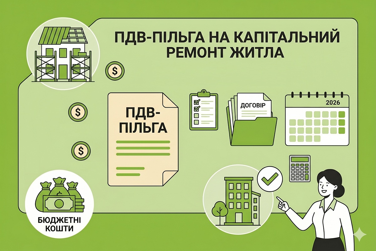 Підстави для пільги з ПДВ на капітальний ремонт житла за п. 197.15 ПКУ у 2026 році: роз'яснення від ДПС