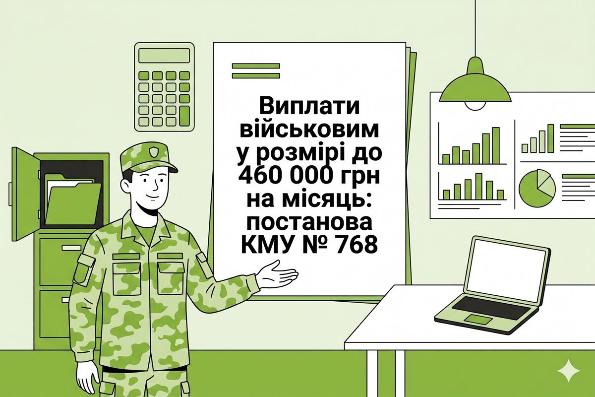 Виплати військовим у розмірі до 460 000 грн на місяць: експеримент від Кабміну за постановою № 768