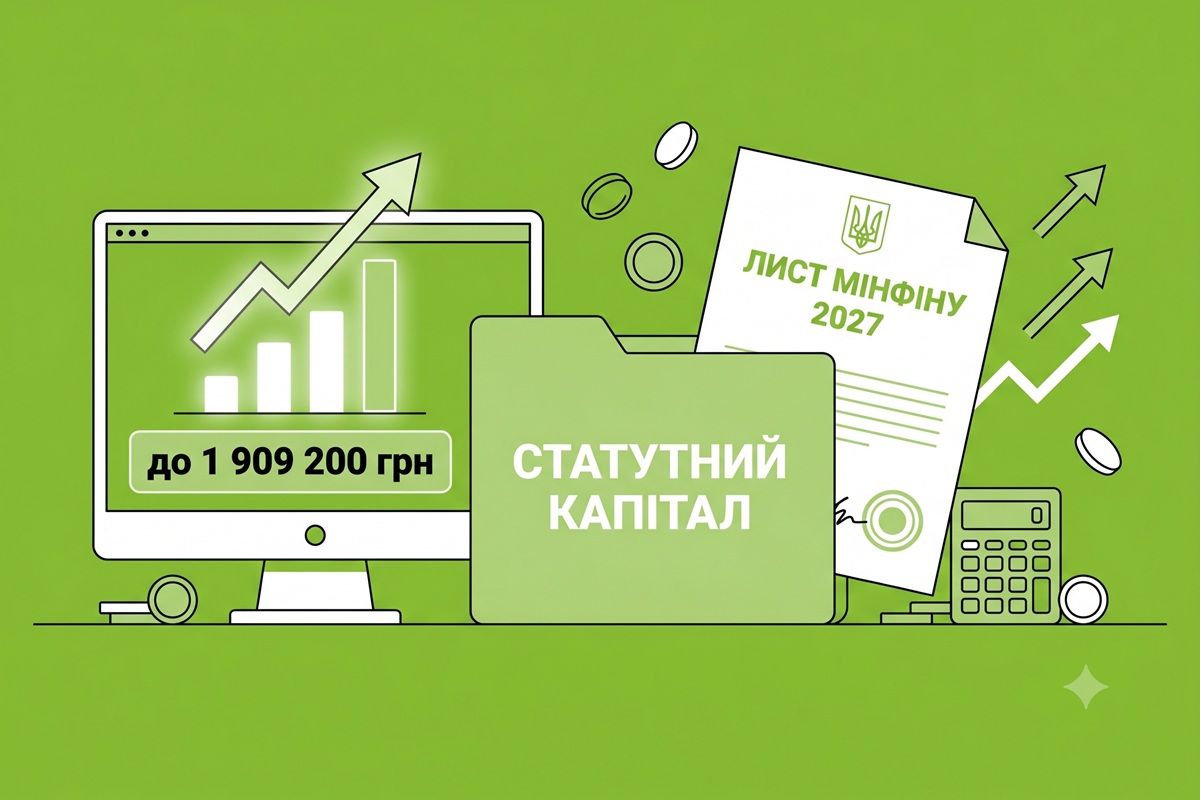Мінімальний розмір статутного капіталу у 2027 році: показник за листом Мінфіну №04110-08-6/10858