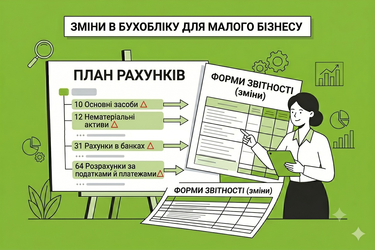 Нове в бухобліку та фінзвітності для малого бізнесу – 2026: аналіз проєкту змін до НП(С)БО 25 від Мінфіну