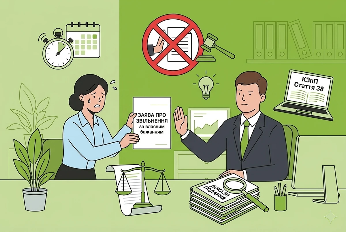 Відмова роботодавця прийняти заяву на звільнення за власним бажанням є порушенням закону