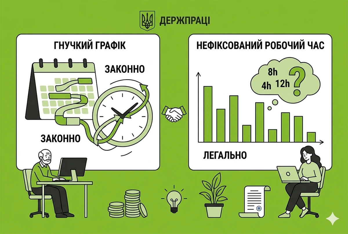 Гнучкий графік чи нефіксований робочий час: роз'яснення Держпраці