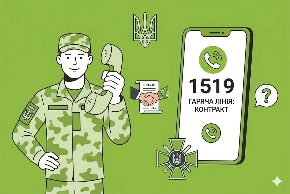 Нові контракти до ЗСУ: в Україні запрацювала окрема гаряча лінія 1519