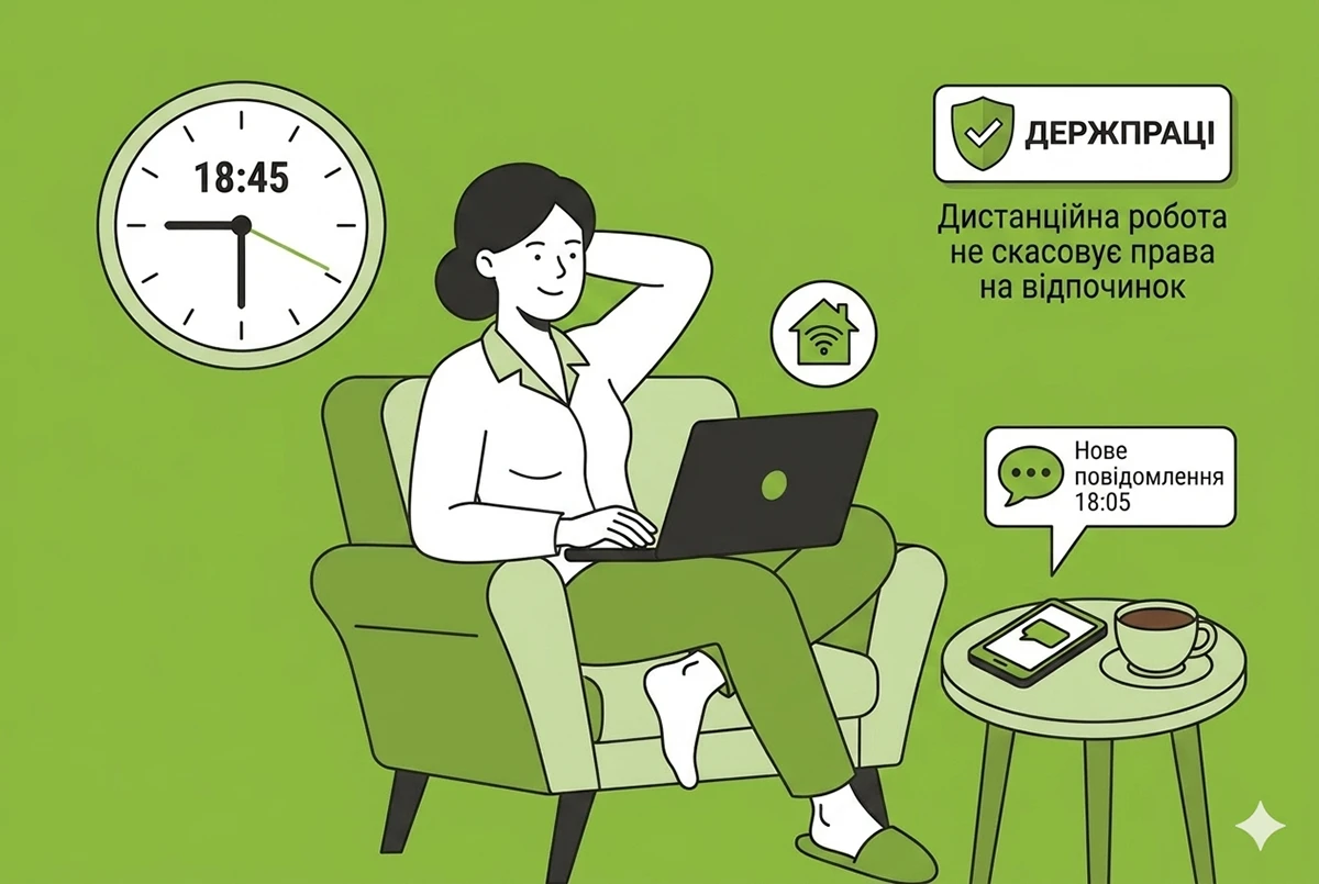 Повідомлення від керівника після 18:00: Держпраці роз'яснила права дистанційних працівників