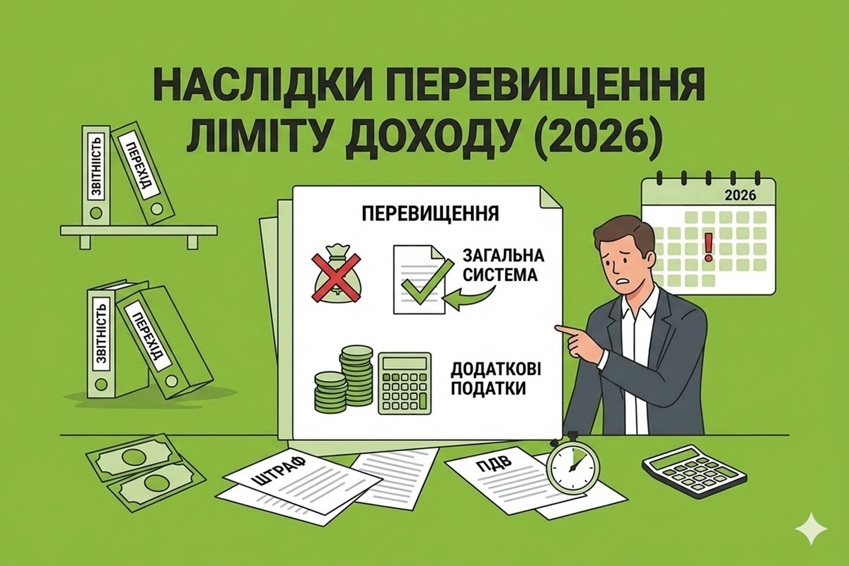 Наслідки перевищення ліміту доходу для платників єдиного податку у 2026 році: нагадування від ДПС