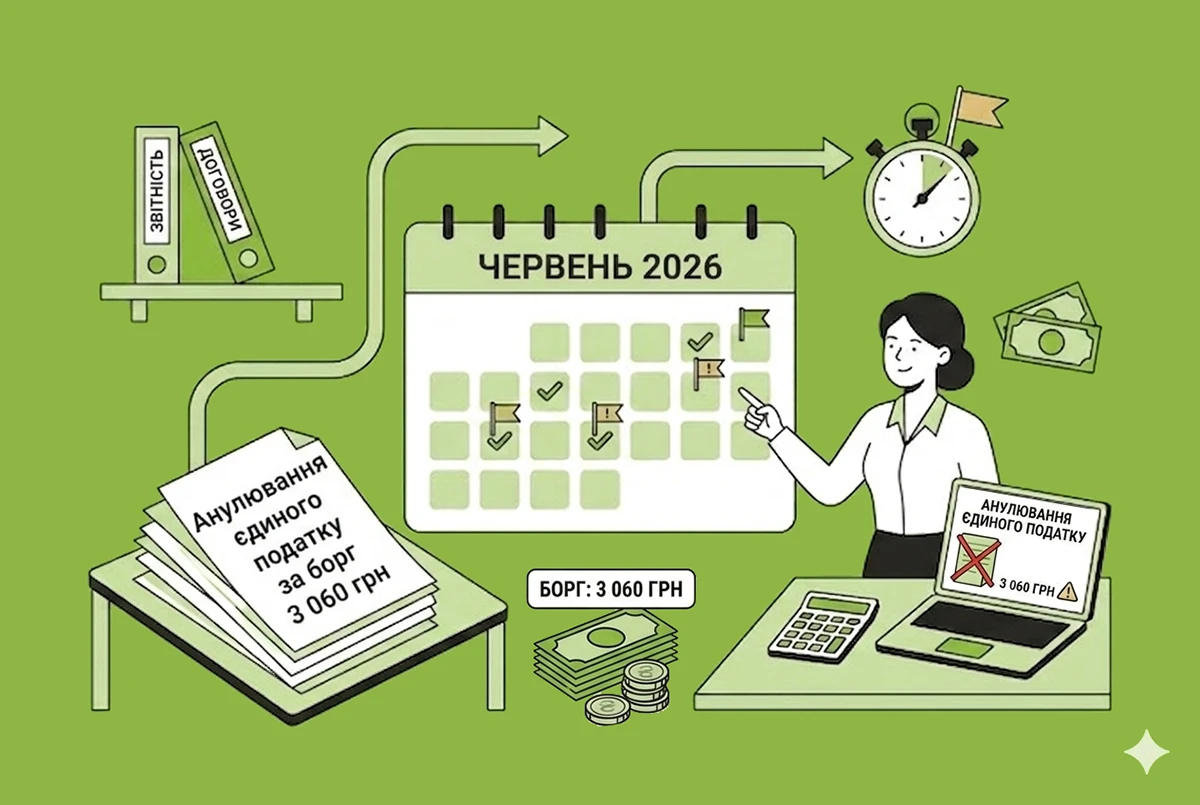 Анулювання єдиного податку за борг 3 060 грн: реальний кейс і що варто знати ФОП у 2026 році