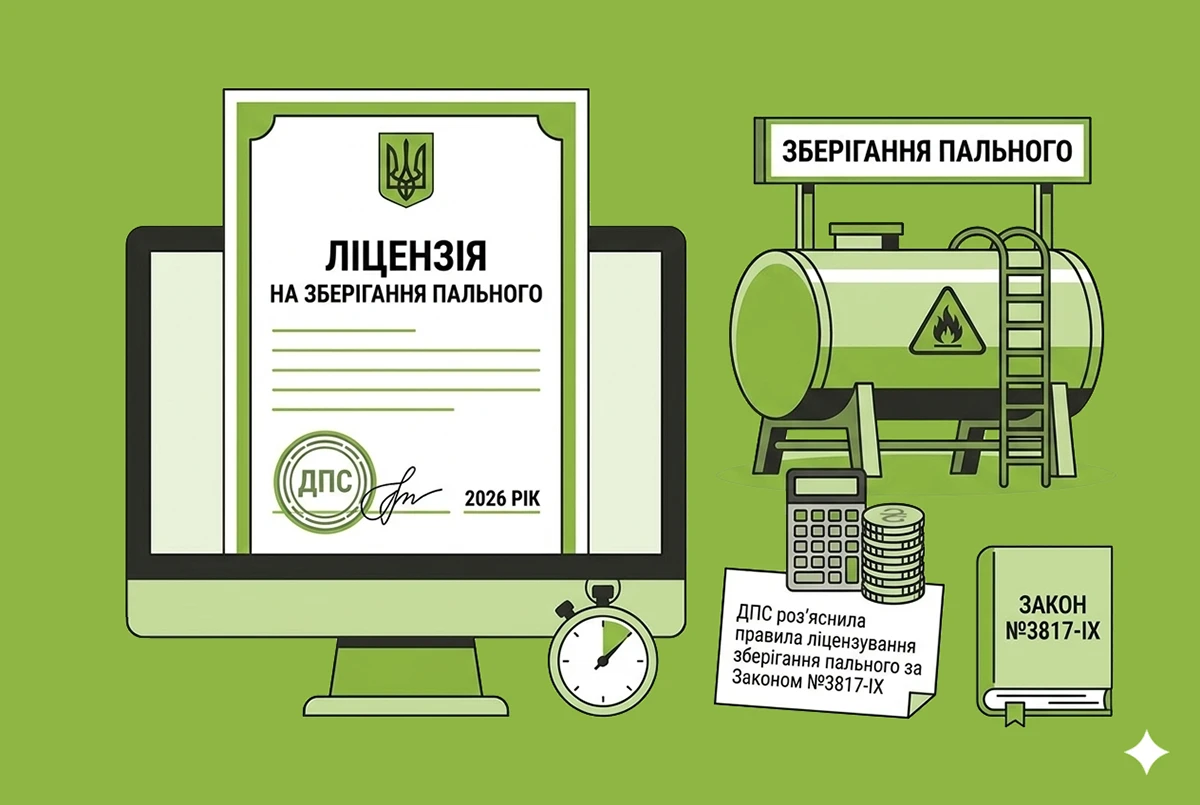 Ліцензія на зберігання пального-2026: роз'яснення ДПС щодо винятків та пільг
