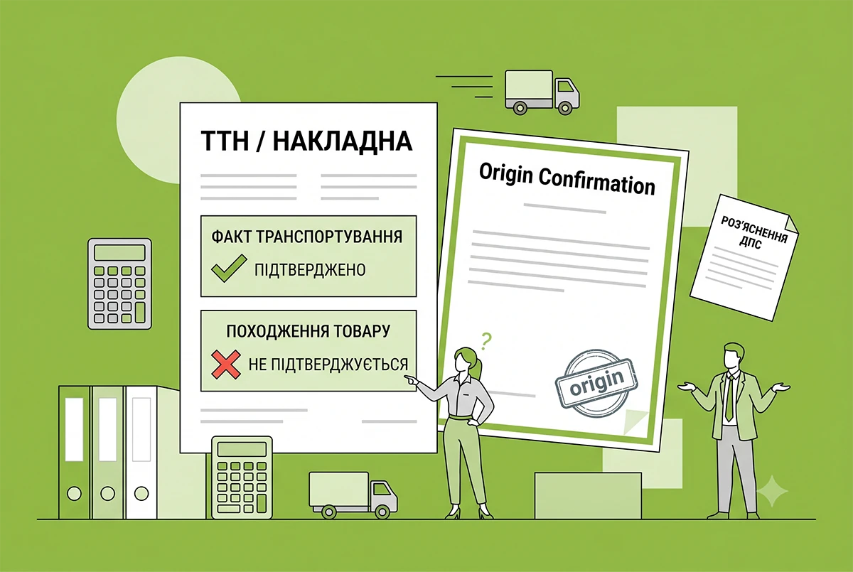 ТТН підтверджує лише факт транспортування, але не походження товару: роз'яснює ДПС
