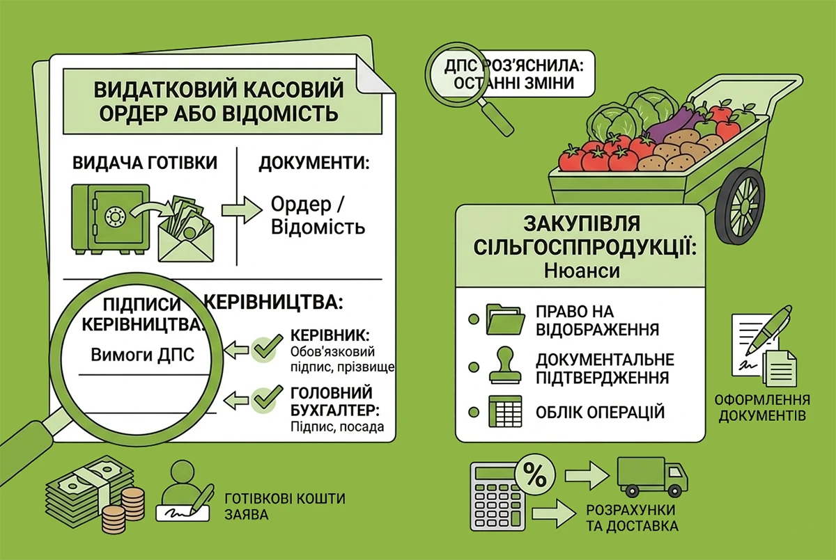 Видача касової готівки підприємствами: правила оформлення ВКО та відомостей від ДПС
