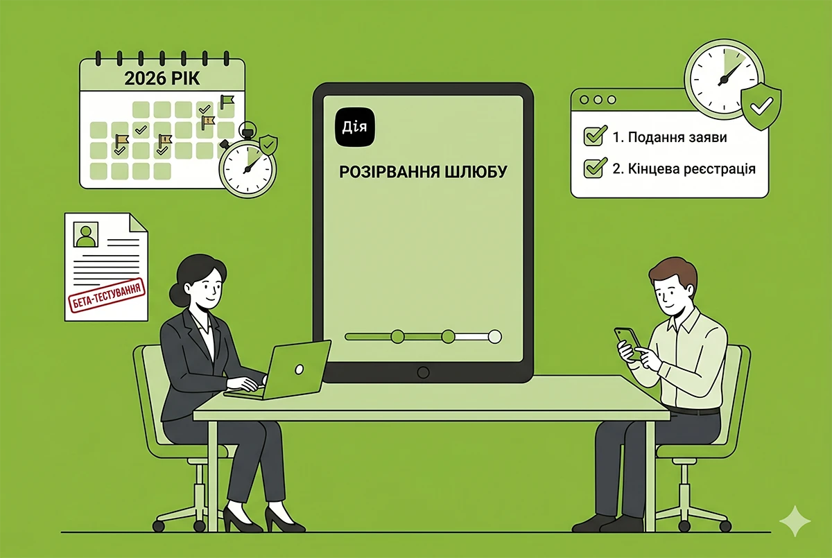 Розірвання шлюбу у Дії-2026: розпочалося бета-тестування послуги