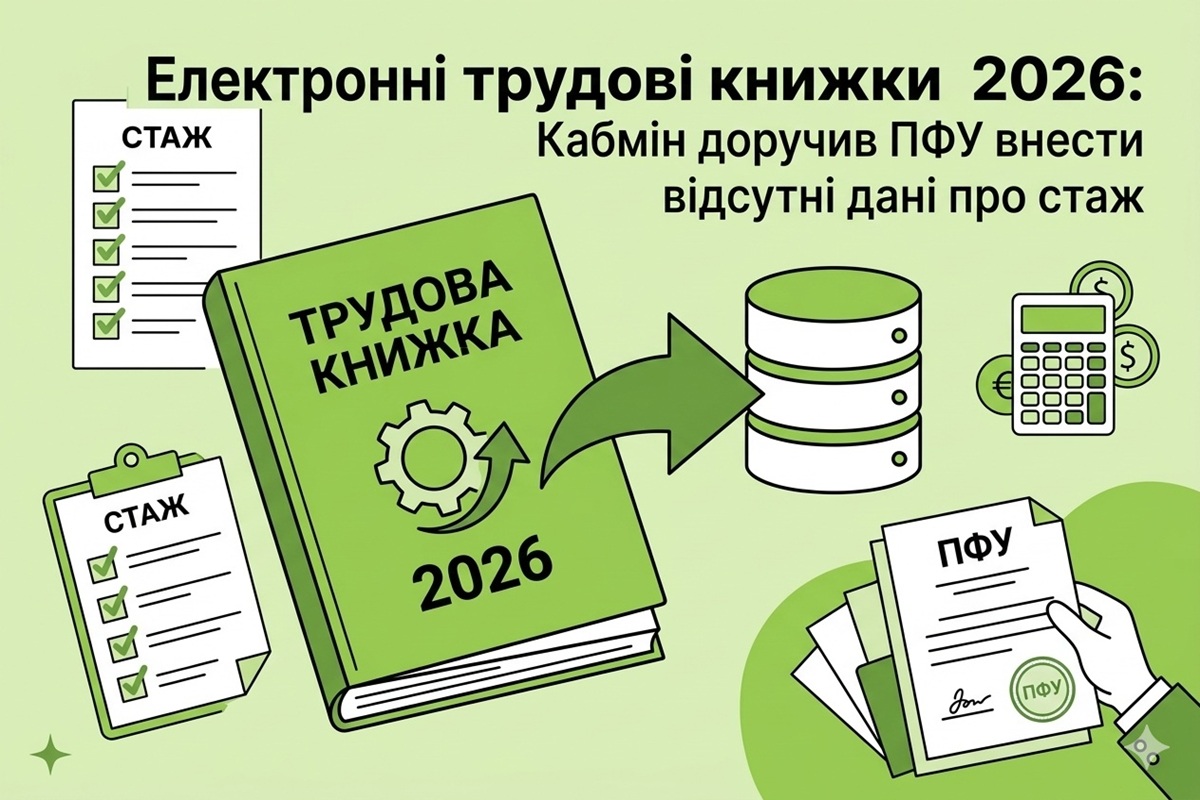 Електронні трудові книжки-2026: Кабмін доручив ПФУ внести відсутні дані про стаж