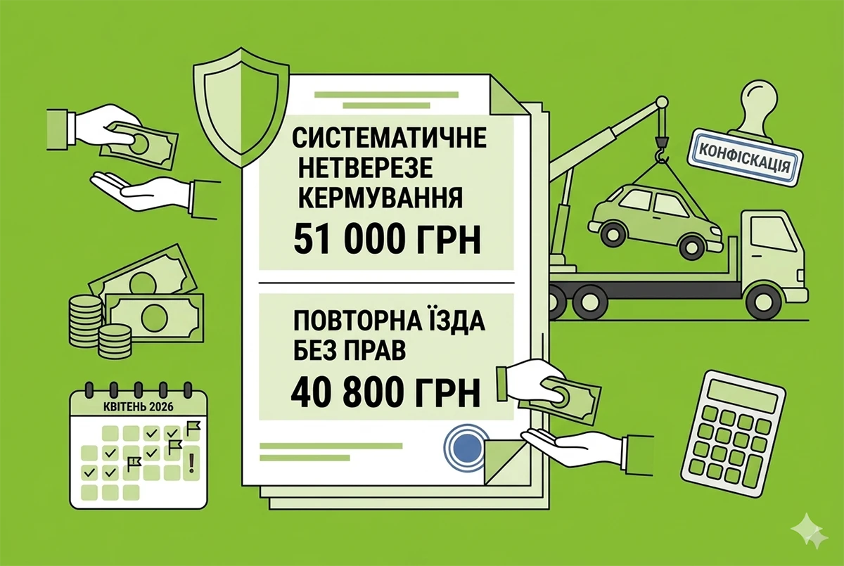 Найбільші штрафи для водіїв в Україні: за що можна втратити авто та 51 000 гривень