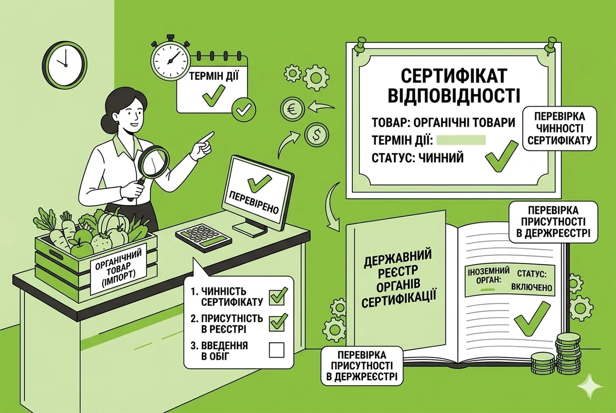 Імпорт органічної продукції в Україну: Держпродспоживслужба нагадала ключові вимоги для бізнесу