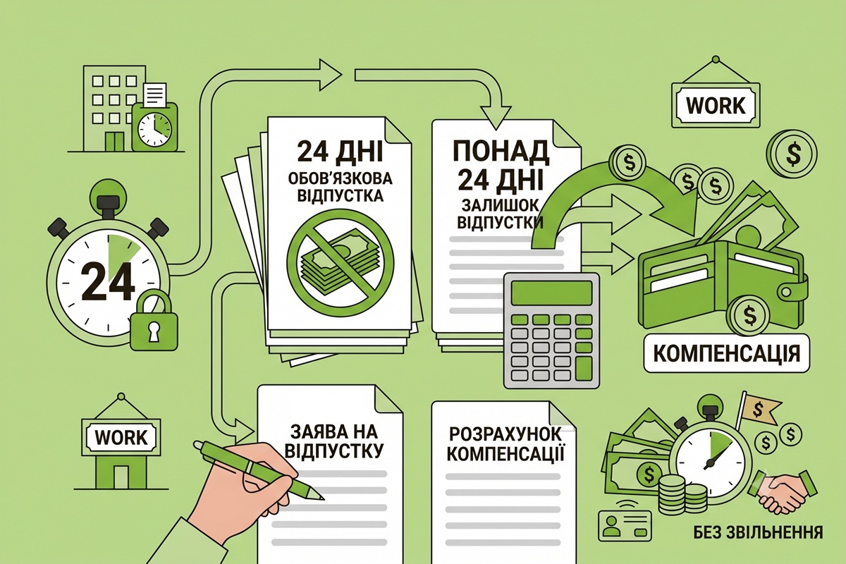 Компенсація за невикористану відпустку без звільнення: юристи пояснили, чи можна отримати гроші