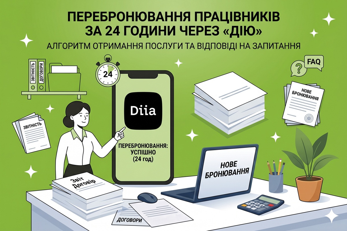 Як перебронювати працівників за 24 години через «Дію»: алгоритм отримання послуги та відповіді на запитання