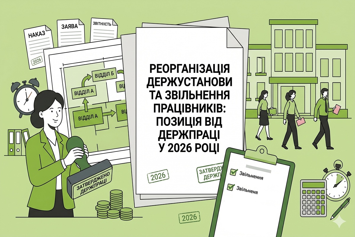 Реорганізація держустанови та звільнення працівників: позиція від Держпраці у 2026 році