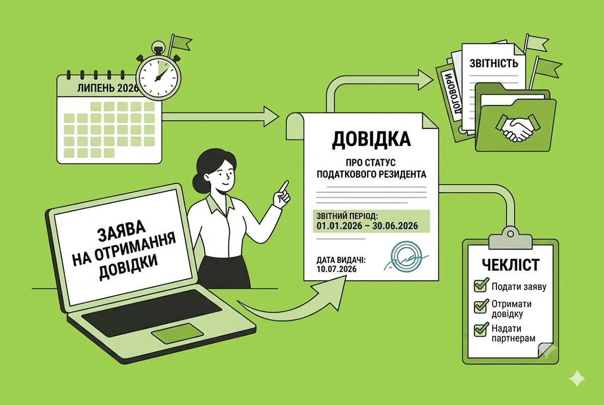 Підтвердження статусу податкового резидента України-2026: отримання довідки в середині року