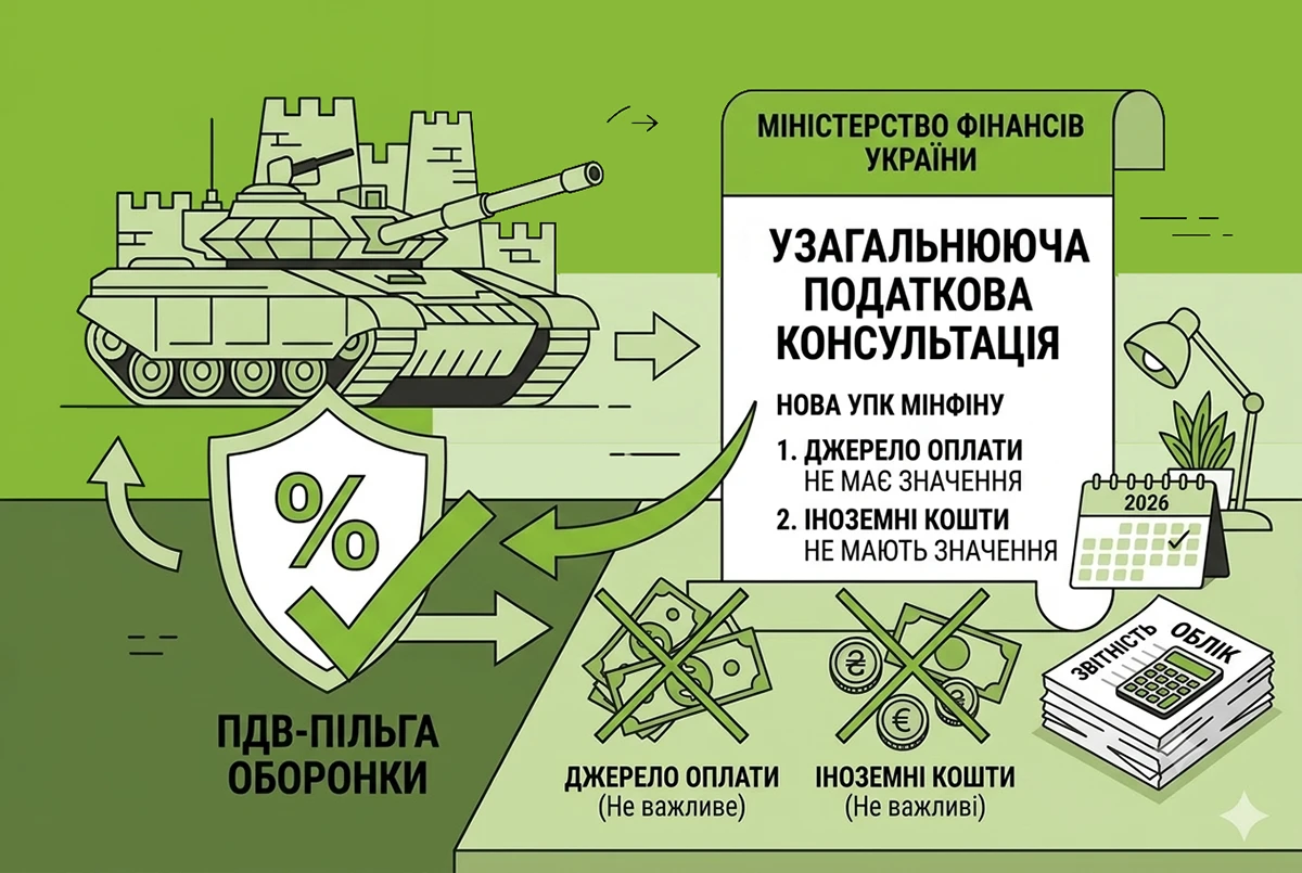 Джерело оплати та іноземні кошти для ПДВ-пільги не мають значення: нова УПК Мінфіну для оборонки