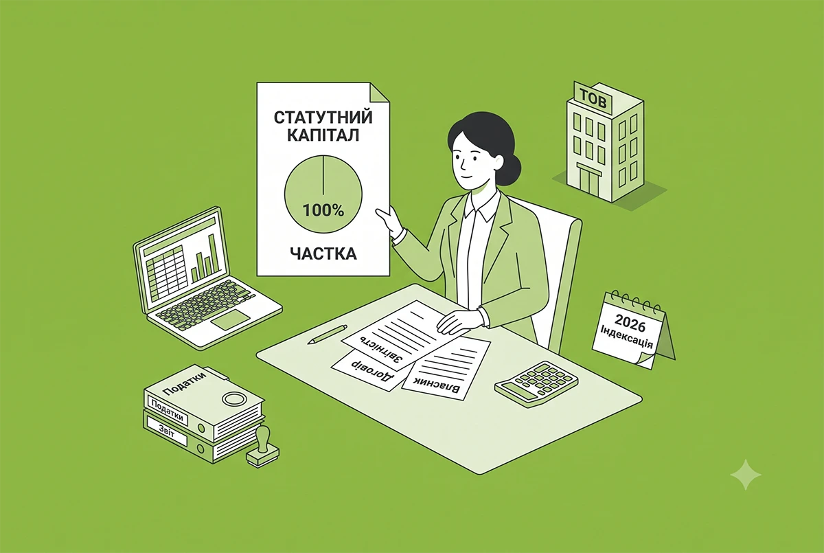 Підприємство із 100% іноземного капіталу: реєстрація, облік, податки, дивіденди та звітність у 2026 році