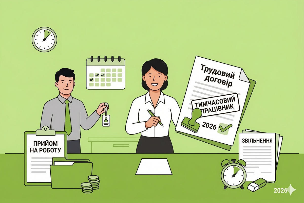 Прийняття та звільнення тимчасового працівника у 2026 році: покрокова інструкція згідно КЗпП