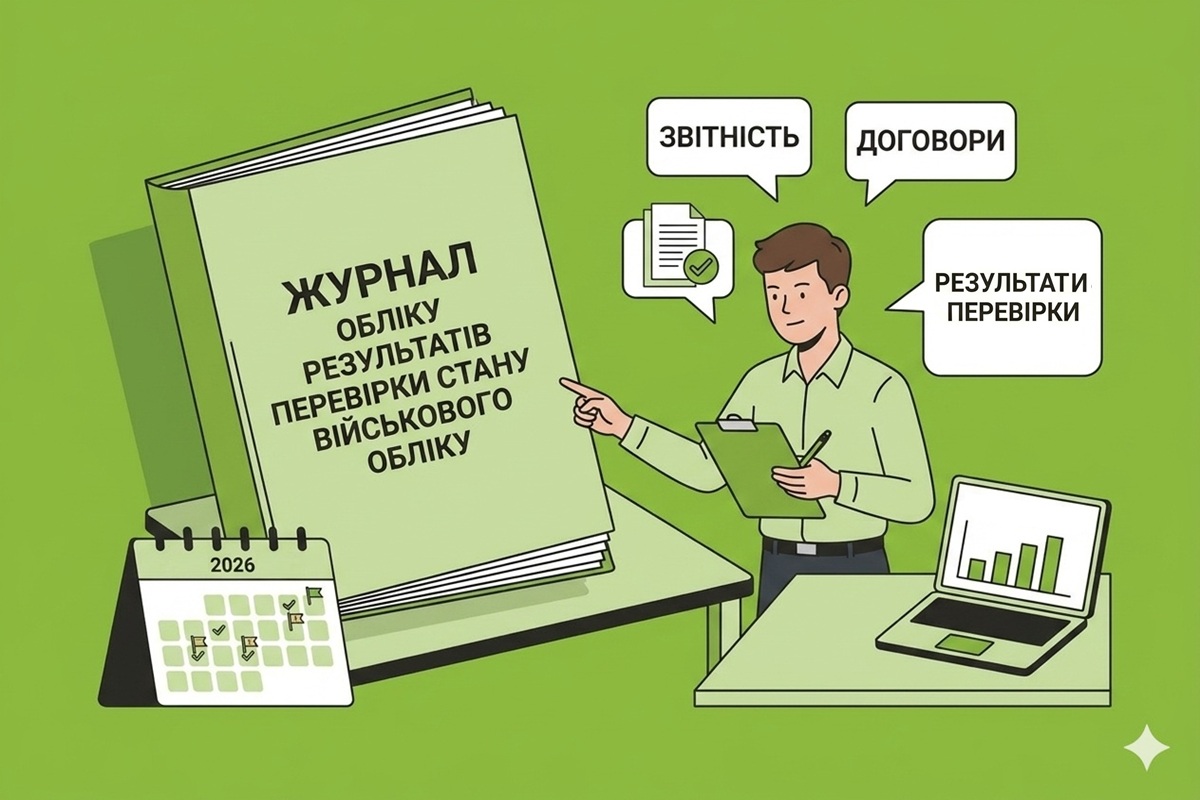 Журнал обліку результатів перевірки стану військового обліку: правила ведення та зразок заповнення у 2026 р.