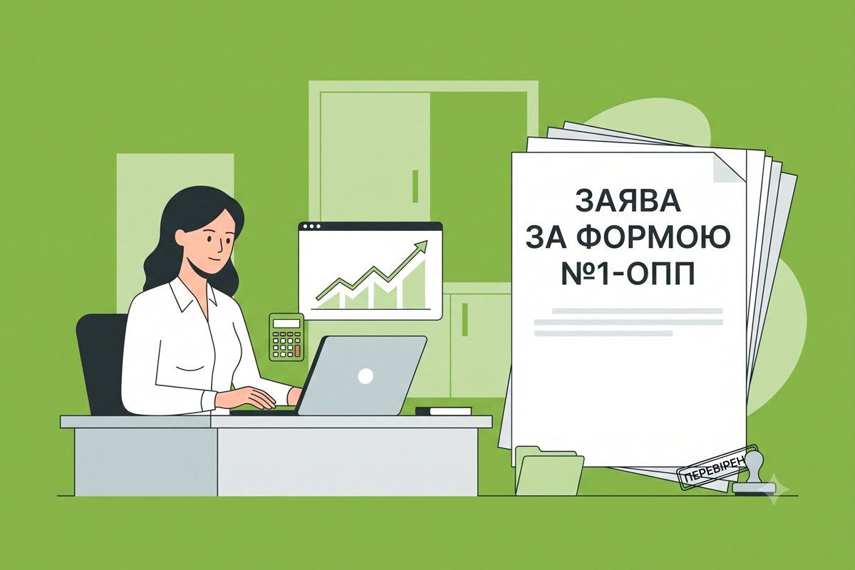 Заява за формою №1-ОПП: інструкція із заповнення та подання в 2026 році