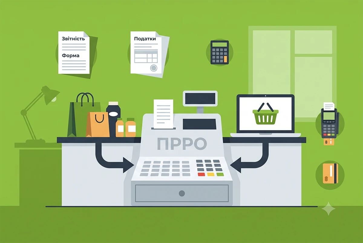 Продаж товарів та торгівля через інтернет на одній господиниці: скільки РРО потрібно мати у 2026 році