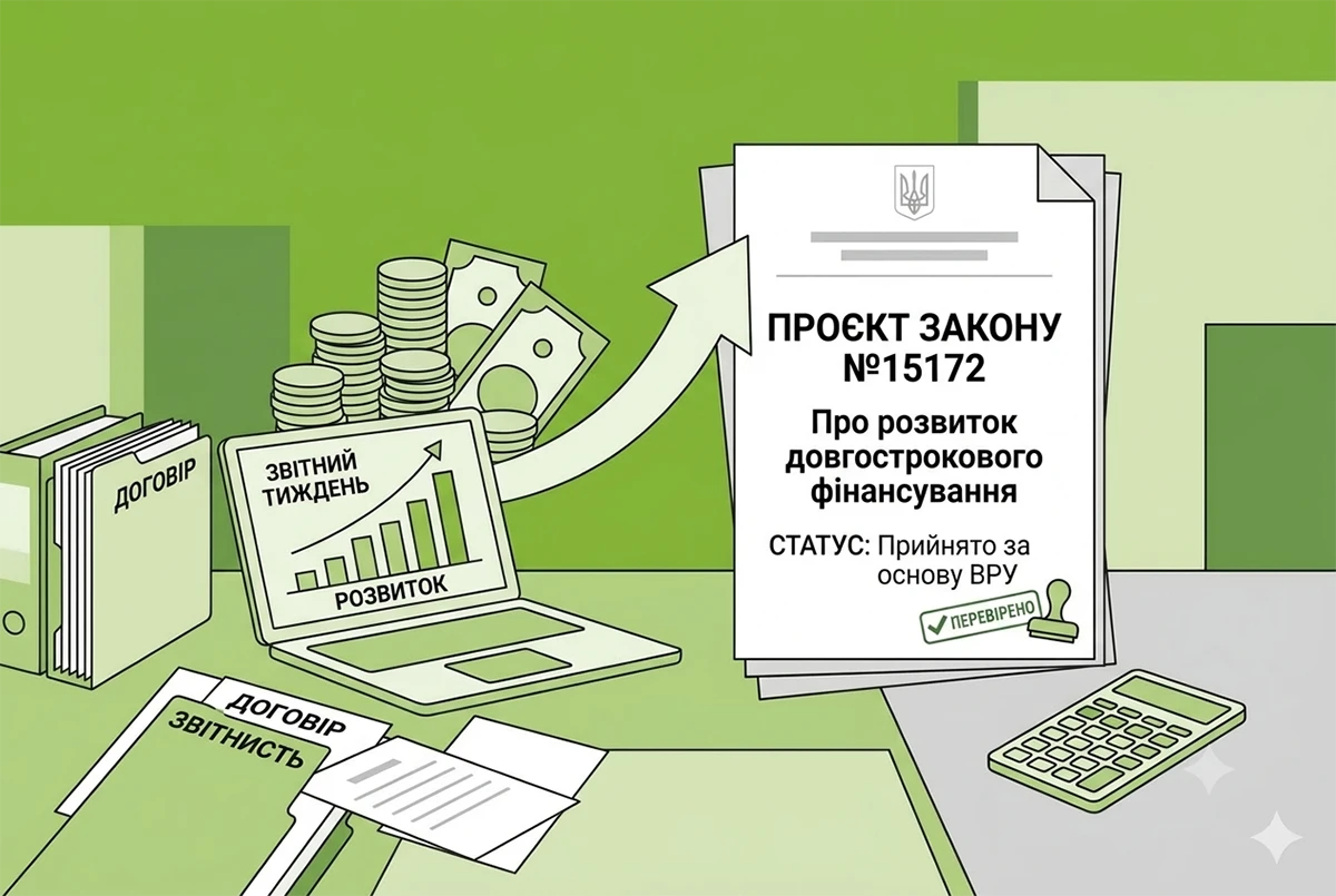 Розвиток механізмів довгострокового фінансування: ВРУ прийняла законопроєкт №15172 за основу