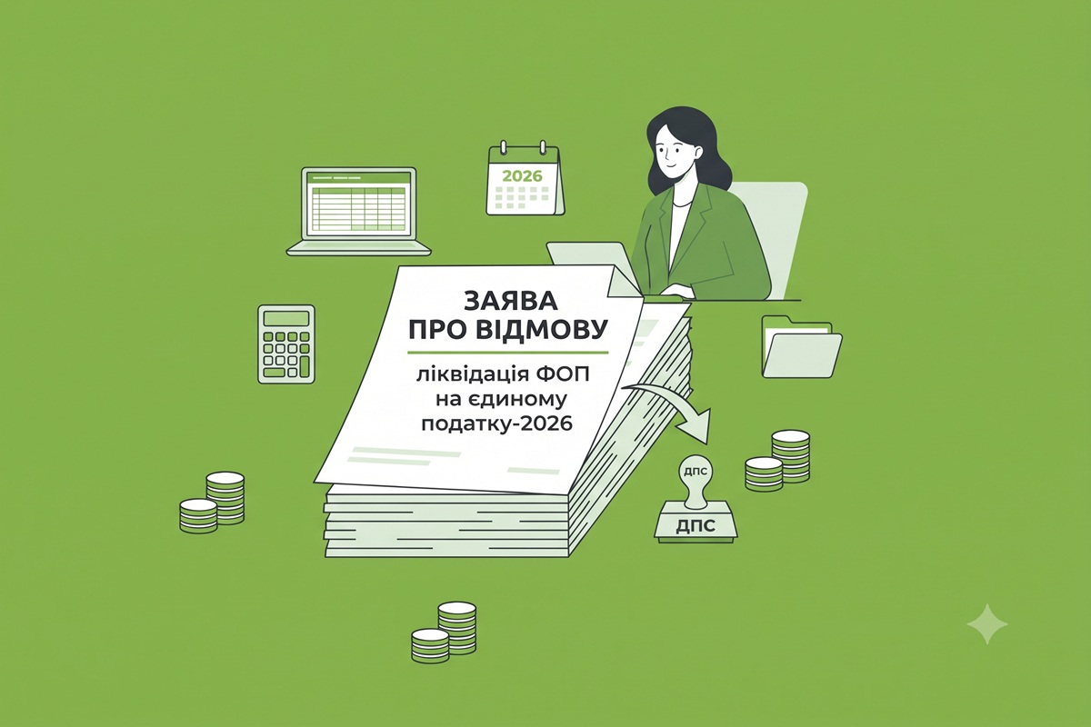 Ліквідація ФОП на єдиному податку-2026: підстави та випадки подання заяви про відмову до ДПС