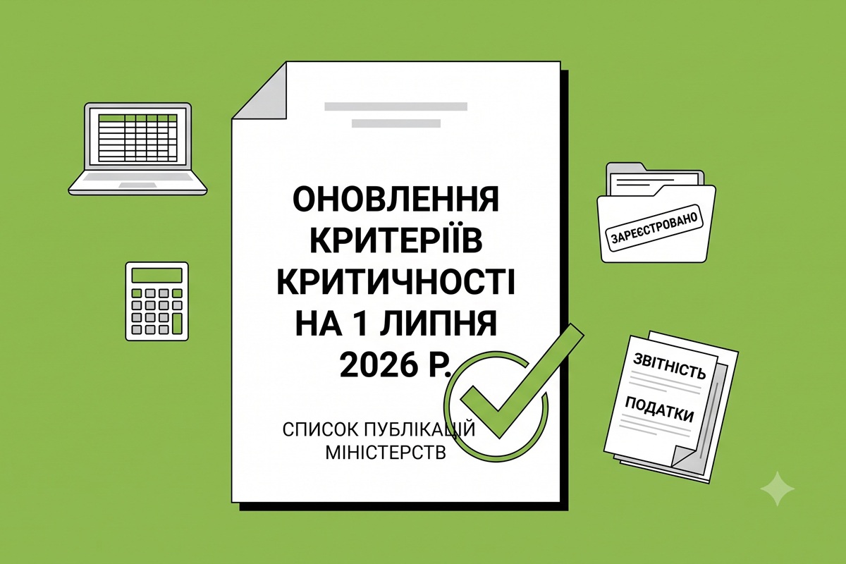 Оновлення критеріїв критичності на 1 липня 2026 р.: хто з міністерств вже опублікував