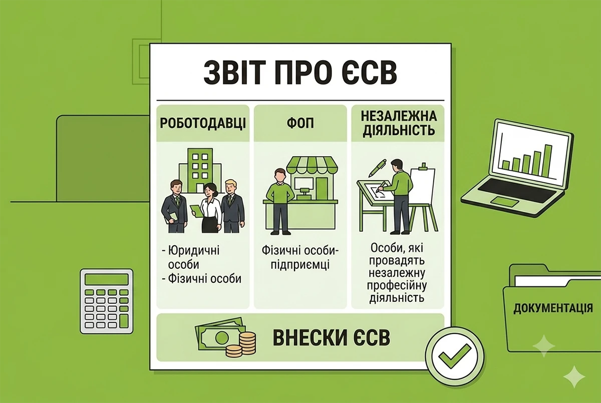 Сплата ЄСВ-2026: платники та їх обовʼяки у розʼясненні від ДПС