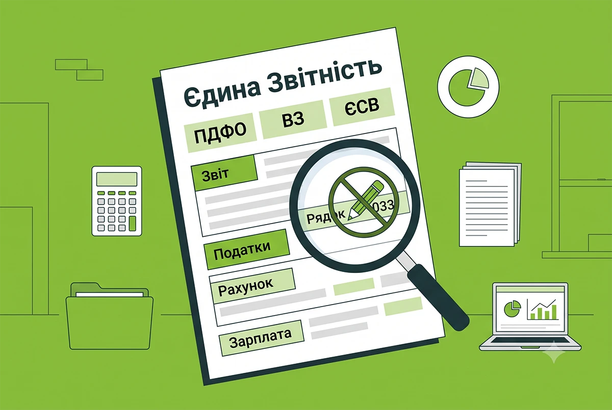 Помилка у рядку 033 єдиної звітності з ПДФО, ВЗ та ЄСВ: чи передбачено коригування реквізитів
