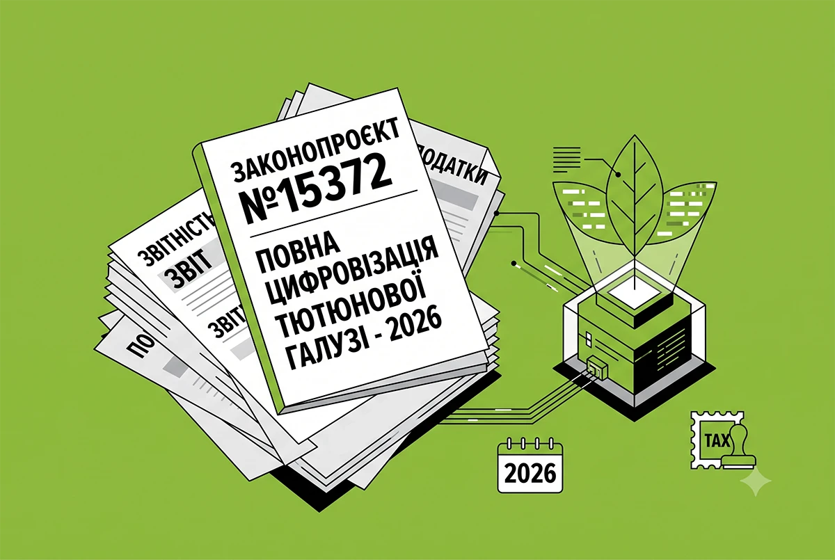 Як депутати збираються проводити цифровізацію тютюнової галузі у 2026 році: аналіз законопроєкту №15372