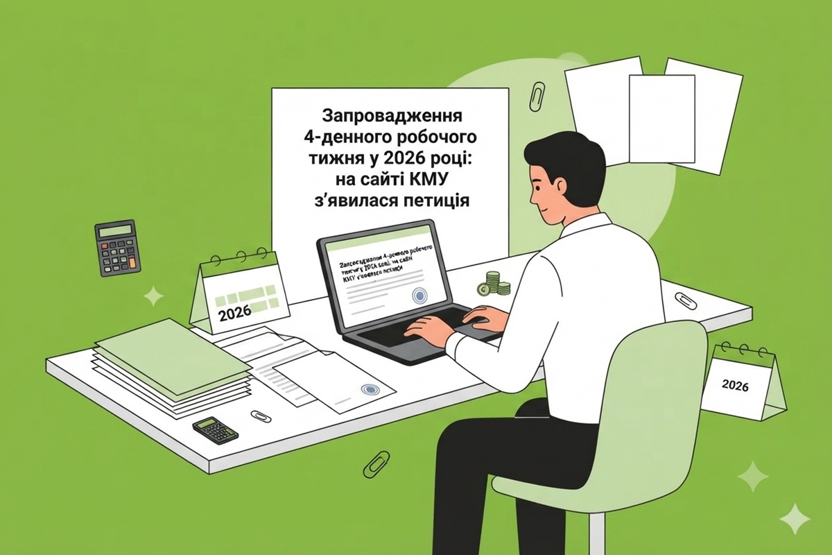 Запровадження 4-денного робочого тижня у 2026 році: на сайті КМУ з’явилася петиція