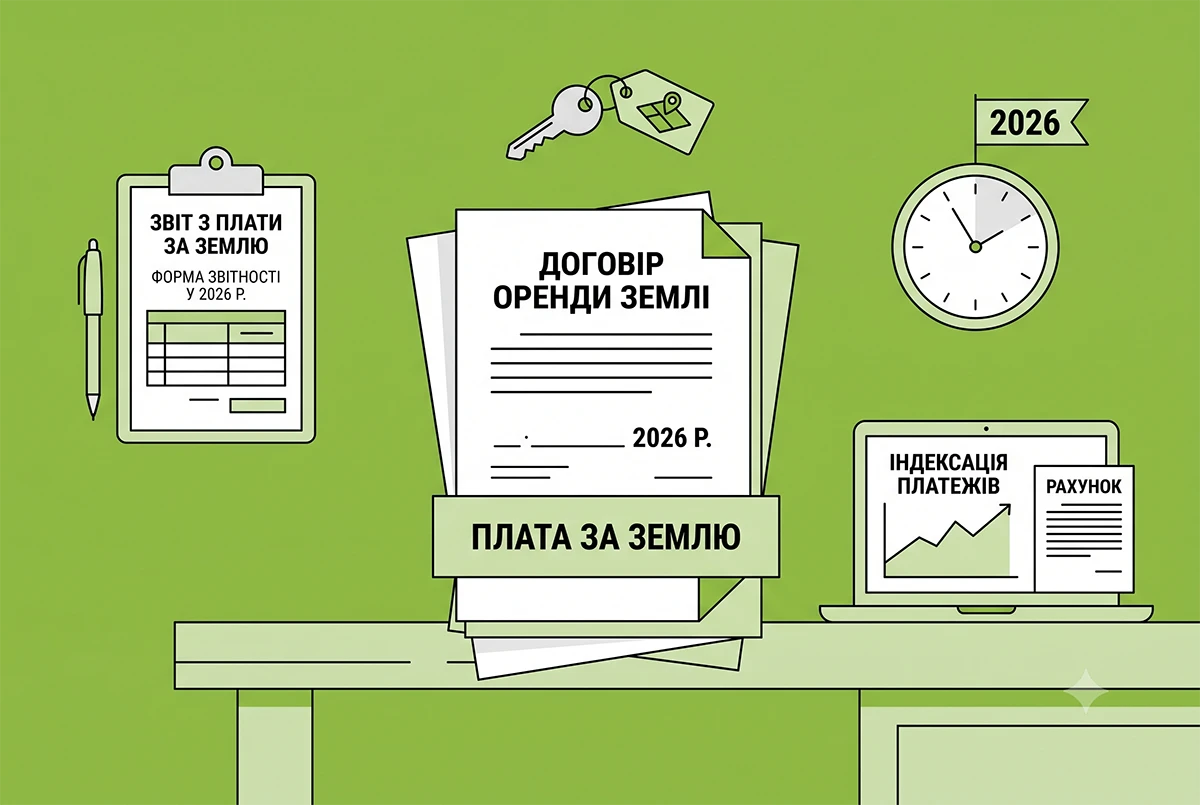 Плата за землю та орендна плата у 2026: роз'яснення ДПС щодо обов'язкових платежів землекористувачів