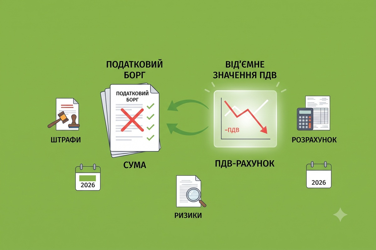 Погашення податкового боргу за рахунок від’ємного значення ПДВ: ДПС нагадала правила та ризики штрафів