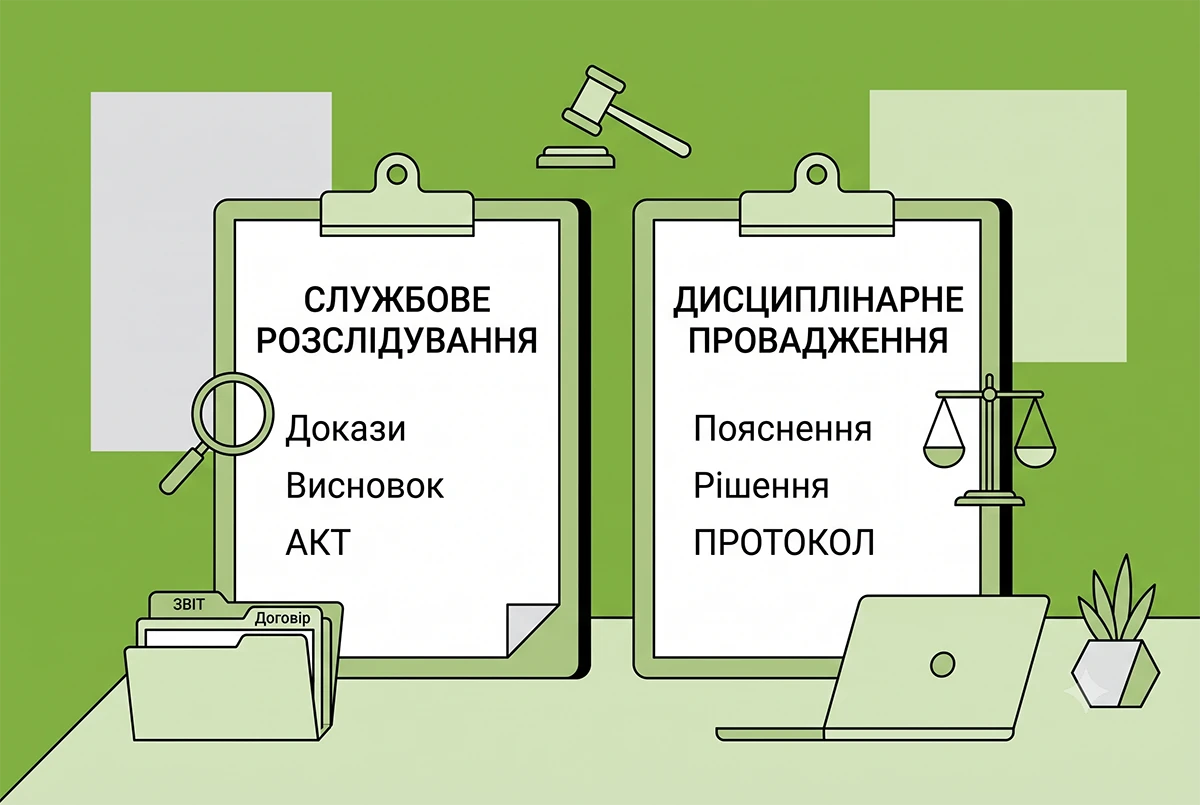 Службове розслідування та дисциплінарне провадження не є тотожними: роз’яснення суду