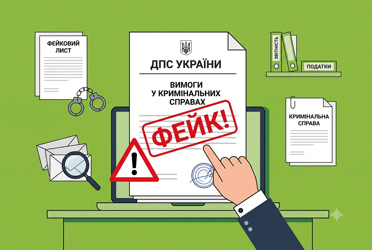 Фейкові листи нібито від ДПС із «вимогами» у кримінальних справах: нова розсилка