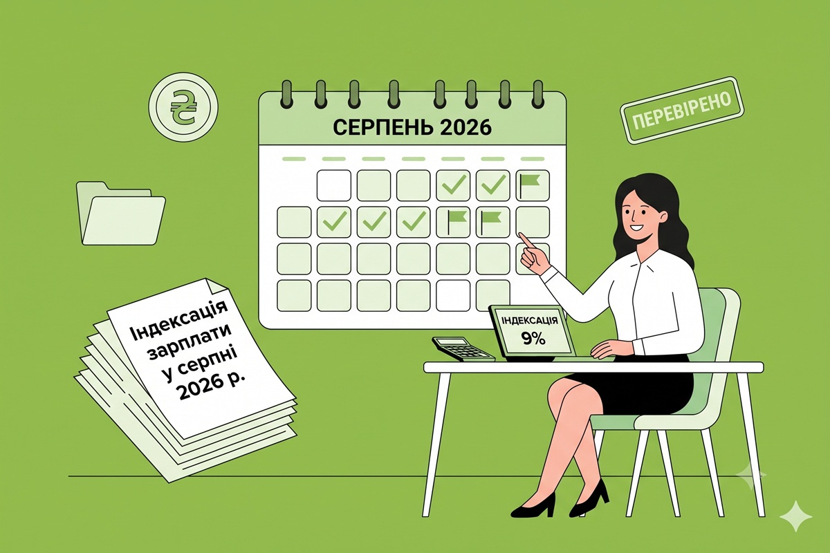 Індексація зарплати у серпні 2026 року залишається на рівні червня: приклади розрахунків від редакції