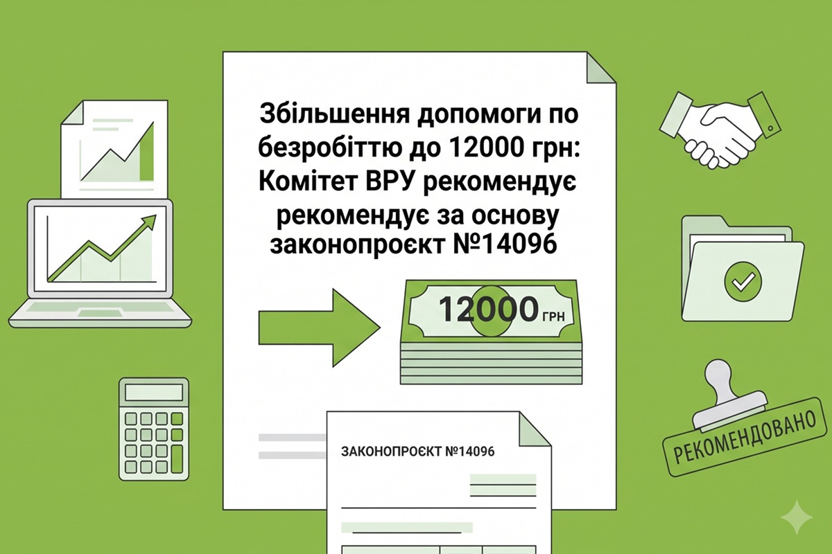 Збільшення допомоги по безробіттю до 12000 грн: Комітет ВРУ рекомендує за основу законопроєкт №14096