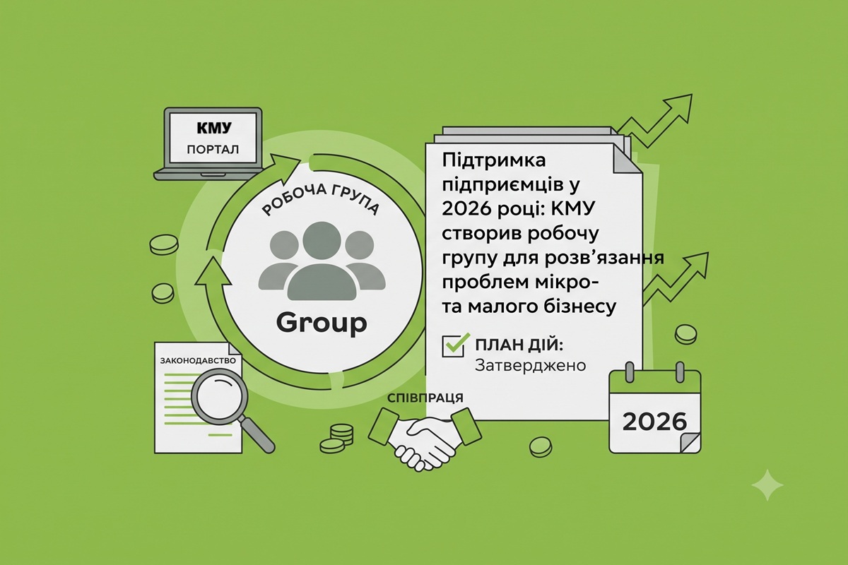 Підтримка підприємців у 2026 році: КМУ створив робочу групу для розв'язання проблем мікро- та малого бізнесу