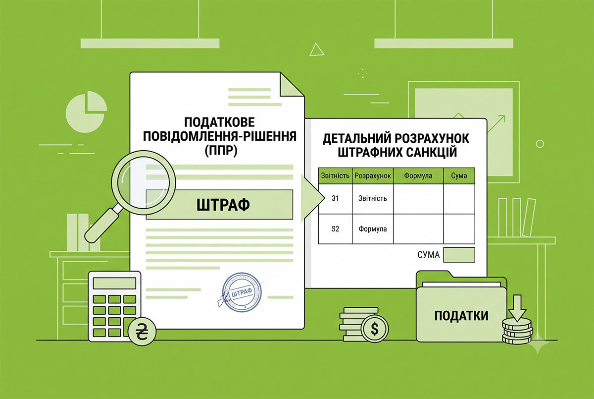 Камеральна перевірка та ППР: обов'язковість детального розрахунку штрафних санкцій