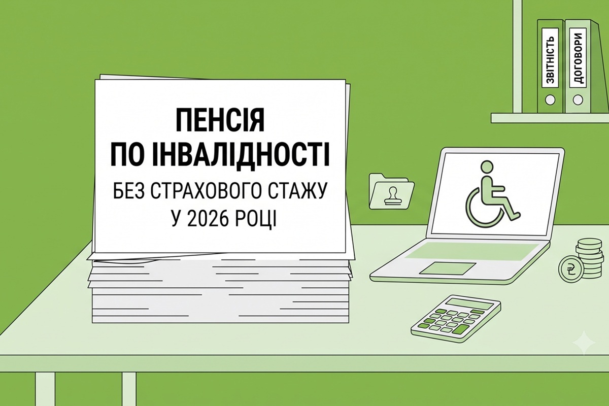 Пенсія по інвалідності без страхового стажу у 2026 році